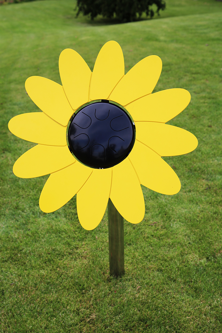 Sunflower Petal Drum Percussion Play