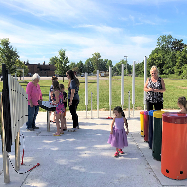 Bridge to Bay Trail Includes Musical Parklet Marine City, Michigan