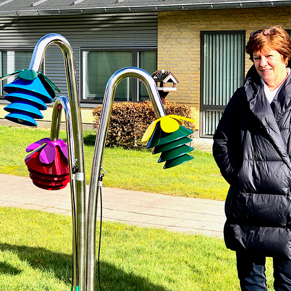 Outdoor Music Trail Continues to Bloom in Danish Nursing Home, Vester Hassing, Denmark.