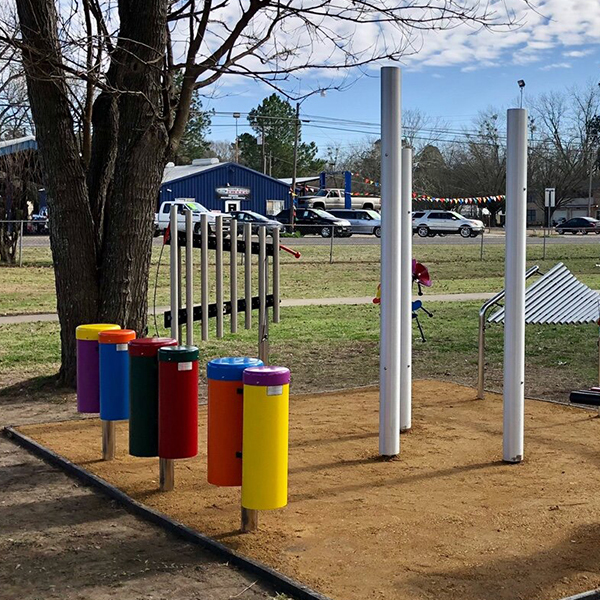 New Inclusive Music Park Created Thanks To Pilot Club, Quitman, Texas