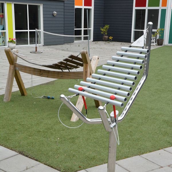Child and Youth Psychiatry Centre Use Outdoor Musical Instruments For Therapy, Odense, Denmark